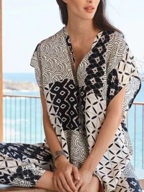 Johnny Was Silk Tunic